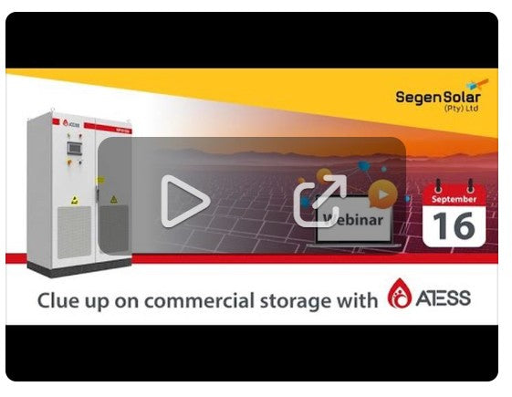 Clue up on commercial storage with ATESS-Webinar powered by Segen Solar