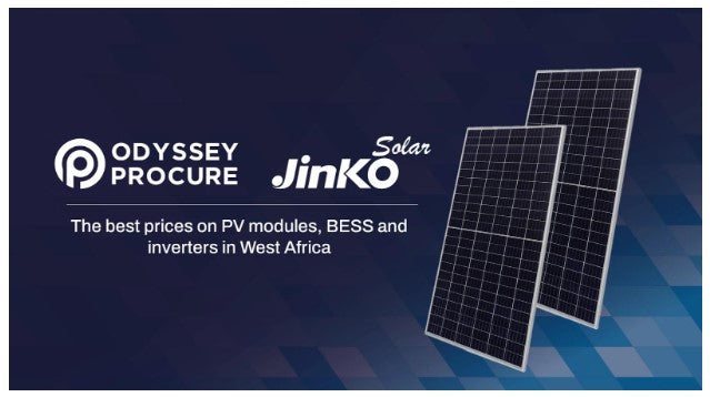 JinkoSolar and Odyssey Procure partner to bring renewable energy companies the best prices on PV modules, BESS and inverters in West Africa